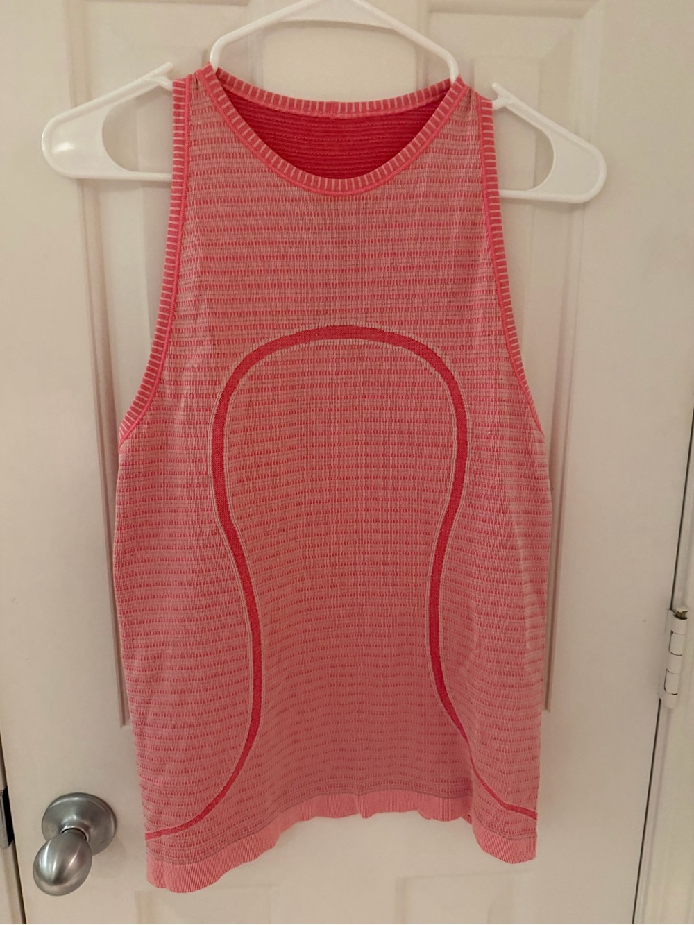 lululemon athletica Coral Pink Mesh Racerback Tank